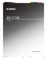 Yamaha RX-V730 User manual