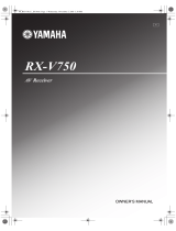 Yamaha RX-V750 User manual