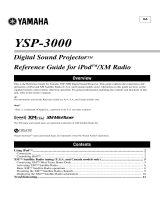 Yamaha YSP-3000 User guide