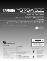 Yamaha YST-SW500 Owner's manual
