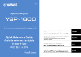 Yamaha YSP-1600 Reference guide