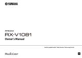 Yamaha RX-V1081 Owner's manual