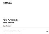 Yamaha RX-V1085 Owner's manual