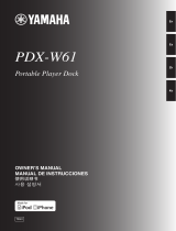 Yamaha PDX-W61 Owner's manual