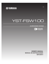 Yamaha YST-FSW100 Owner's manual