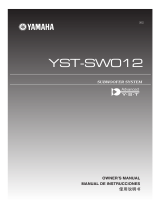 Yamaha YST-SW012 Owner's manual
