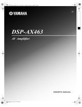 Yamaha DSP-AX463 User manual