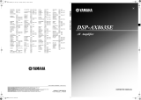 Yamaha DSP-AX863SE User manual