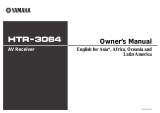 Yamaha YHT-296 User manual