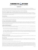 American Range AROFG-30-NG-SS Warranty