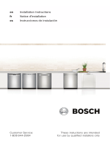 Bosch SHX3AR76UC Installation guide