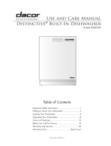 Dacor DDW24S User manual