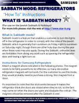 Samsung RF220NCTAWW Sabbath Mode Refrigerators