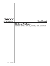 Dacor HDPR30SNG User manual