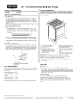 Maytag MGS8800FZ MGS8800FZ Dimension Guide EN