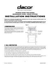 Dacor PCOR30S Installation guide