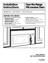 Frigidaire EI30SM35QS Installation guide