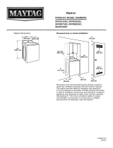 Maytag MVWC565FW MVWC565FW Dimension Guide EN