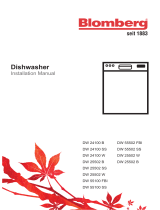 Blomberg DW25502SS Installation guide