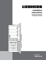 Liebherr CS1640BL Installation guide