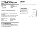 GE Profile  PT7050FMDS  Installation guide