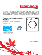 Blomberg WM77120 User manual