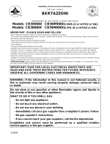 Bertazzoni CB36M600X Installation, Use and Care Manual