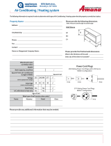 Amana PTC074G25AXXX Project Survey Form