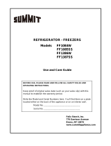 Summit FF1085 User manual