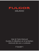 Fulgor Milano F1SM30S1 User manual