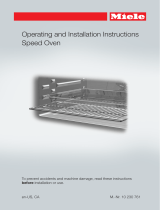 Miele 22660054USA Operating/Installation Instructions