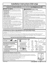 GE DSKP333ECWW Installation guide