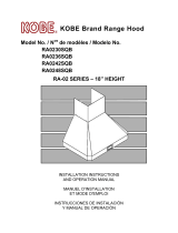 Kobe  RA0230SQB  User manual