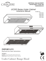 Cavaliere  UC200-1830S  Installation guide