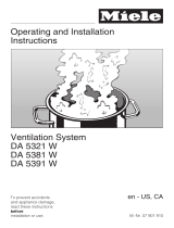 Miele DA 5381 W Operating and User manual