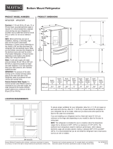 Maytag MFX2676FRZ MFX2676FRZ Dimension Guide EN