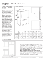 Whirlpool WRF540CWHB Dimensions Guide