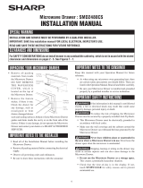 Sharp SMD2480CS Installation guide