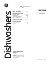 GE Profile PDW1800KWW Owner's manual