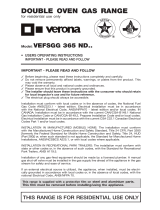 Verona VEFSGG365NDE Operating instructions
