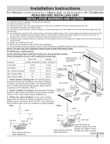 Frigidaire FRA184MT2 Installation guide