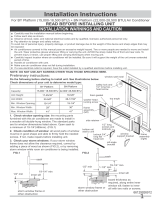 Frigidaire FFRA2822U2 Wiring Diagram/Installation Instructions