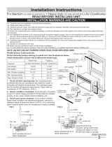 Frigidaire FFRH2522R2 Installation Instructions (English)