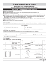 Frigidaire FFRH0822R1 Installation Instructions (English)