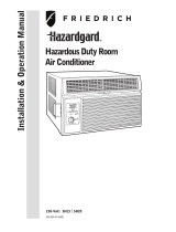 Friedrich SH20M50A Hazardgard Installation & Operation Manual