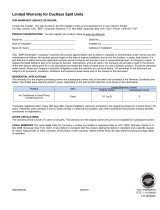 Carrier 40MAQB12B--3 Warranty