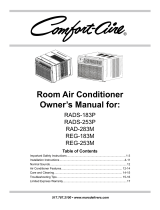 COMFORT-AIRE RAD-283M Owner's manual