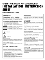 Friedrich M24DYFKIT Installation Instruction Manual- 9/12 Indoor Units