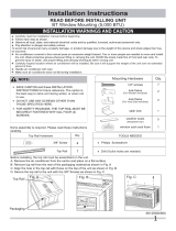 Frigidaire FFRA0511U1 Wiring Diagram/Installation Instructions
