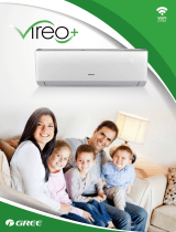 GREE MULTI30CVIR206-30,000 BTU Multi21  Dual-Zone Wall Mount Mini Split Air Conditioner Heat Pump 208-230V (12-24) Quick start guide